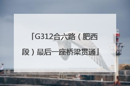 G312合六路（肥西段）最后一座桥梁贯通