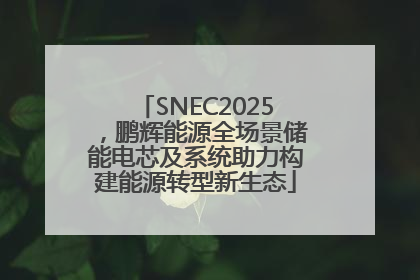 SNEC2025，鹏辉能源全场景储能电芯及系统助力构建能源转型新生态