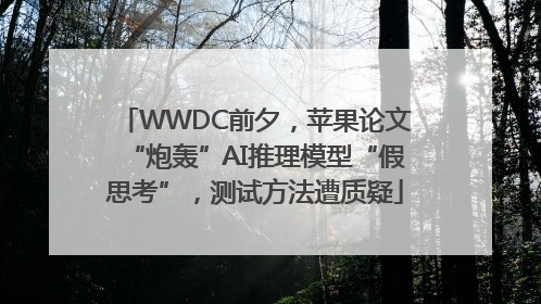 WWDC前夕，苹果论文“炮轰”AI推理模型“假思考”，测试方法遭质疑